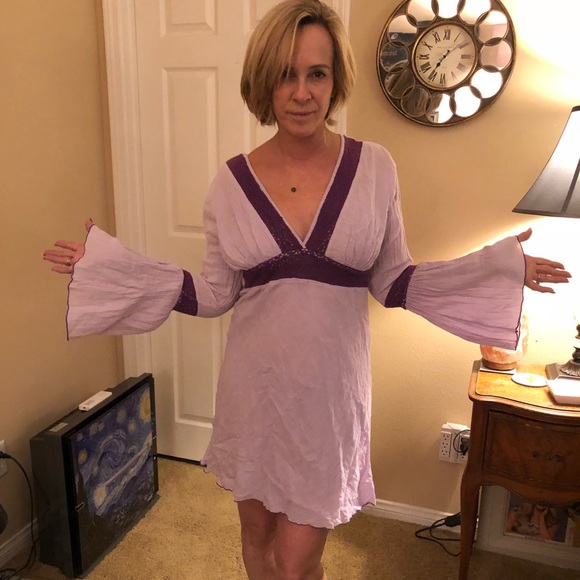 Dresses & Skirts - Purple Bell Sleeve Dress